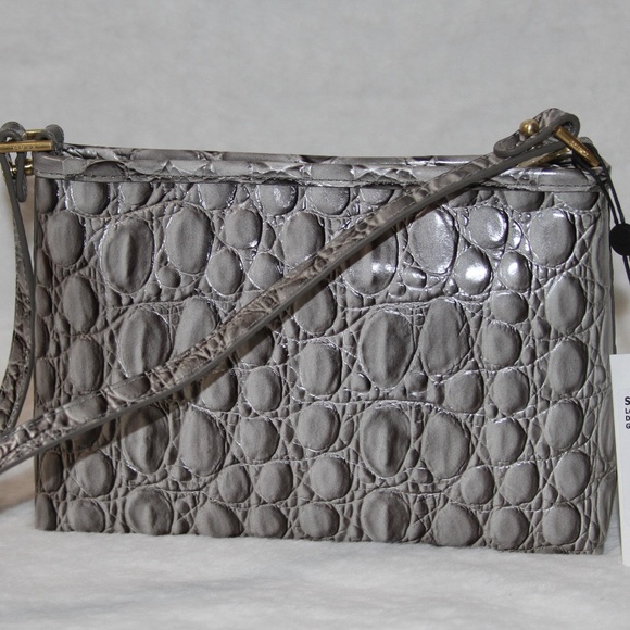 NWT Brahmin Lorelei Dove Vanderbilt Leather Purse - Picture 2 of 5